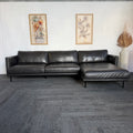 Furniture Gallery Brooklyn Genuine Leather 5.5 Seater Sofa with Chaise