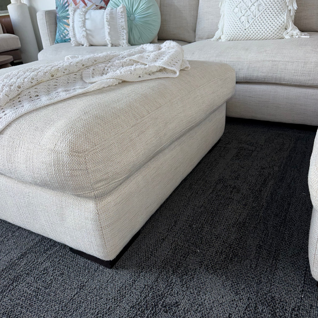 Freedom Long Island 5.5 Seater Feather-Filled Couch with Chaise & Ottoman