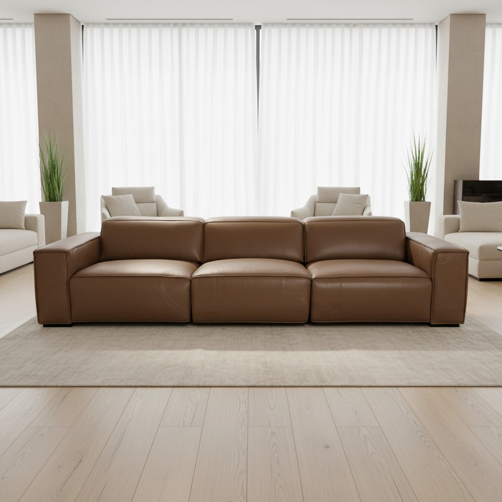 Prestige Recliner Sofa — Premium Leather 3.5 Seater