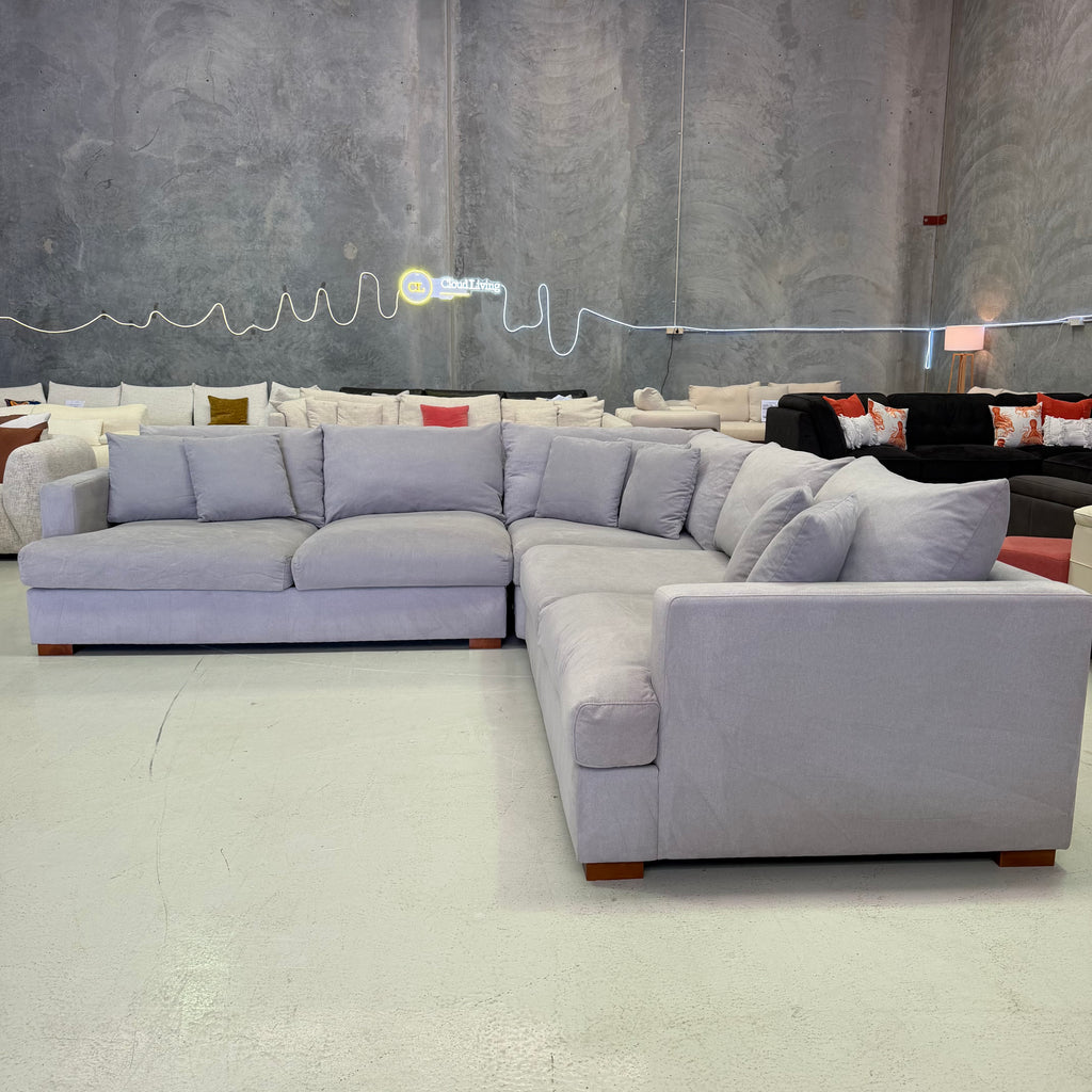 The Furniture Gallery Monaco Corner  Sofa 6 Seater