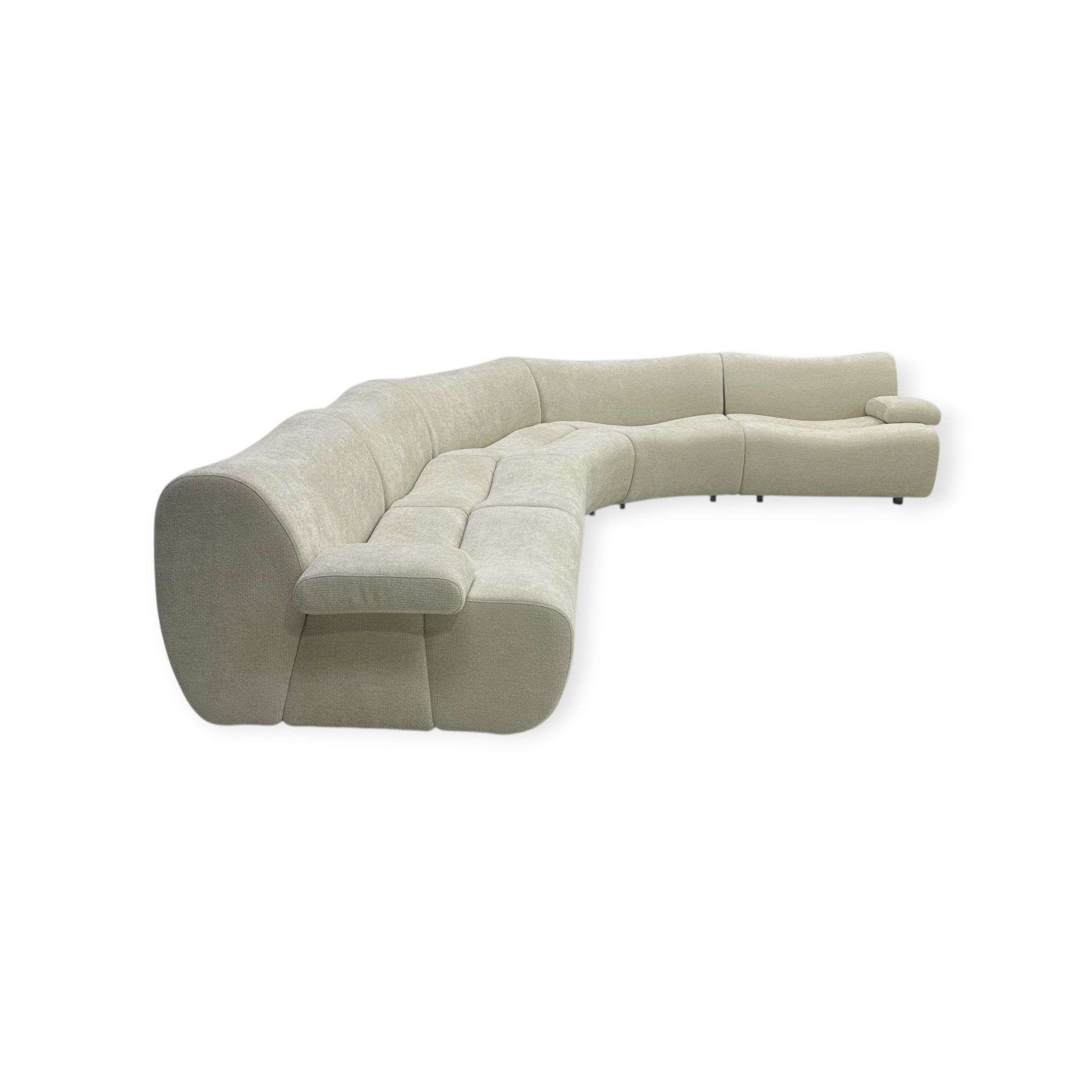 King Cloud 5 Piece Modular Curve Sofa