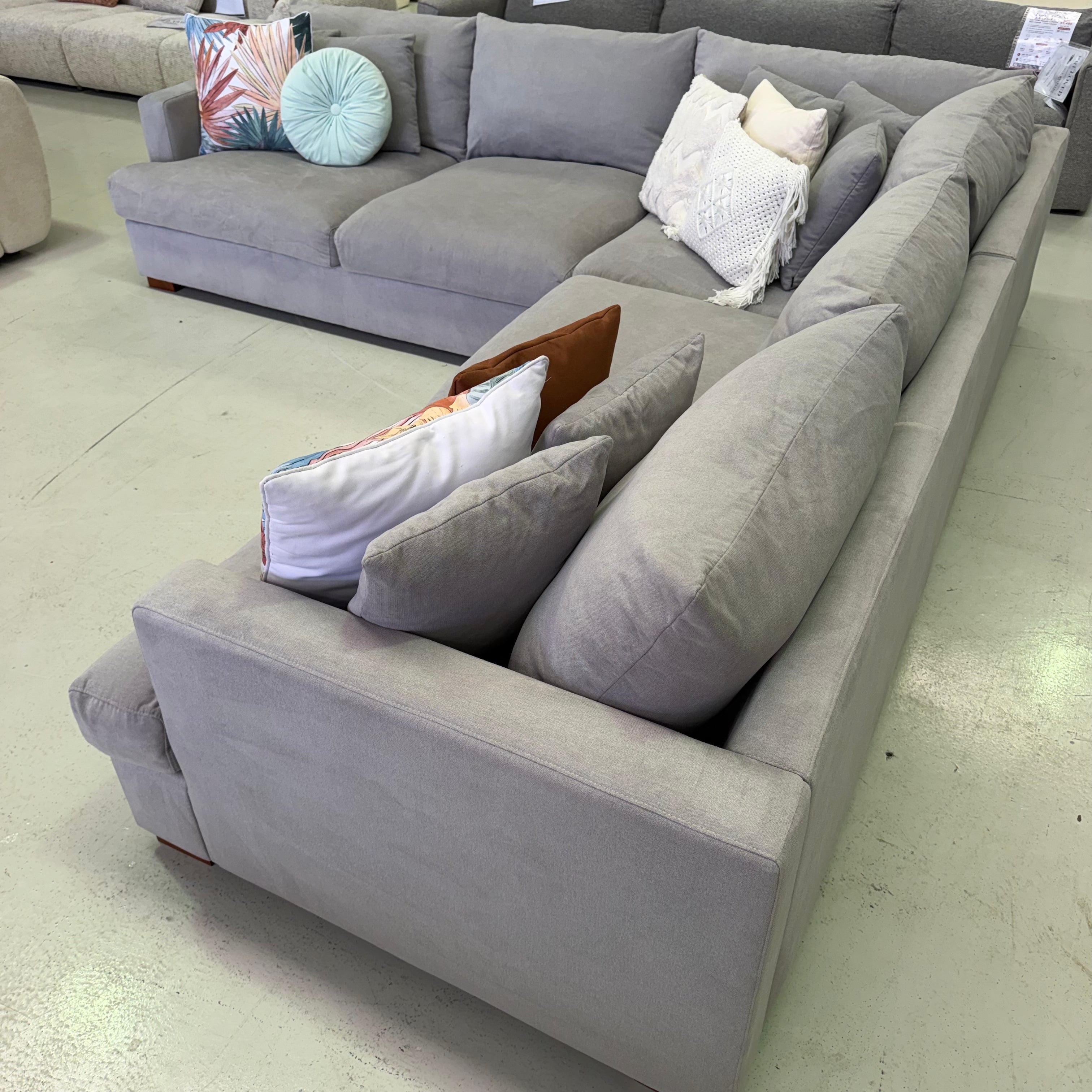 The Furniture Gallery Monaco Corner  Sofa 6 Seater