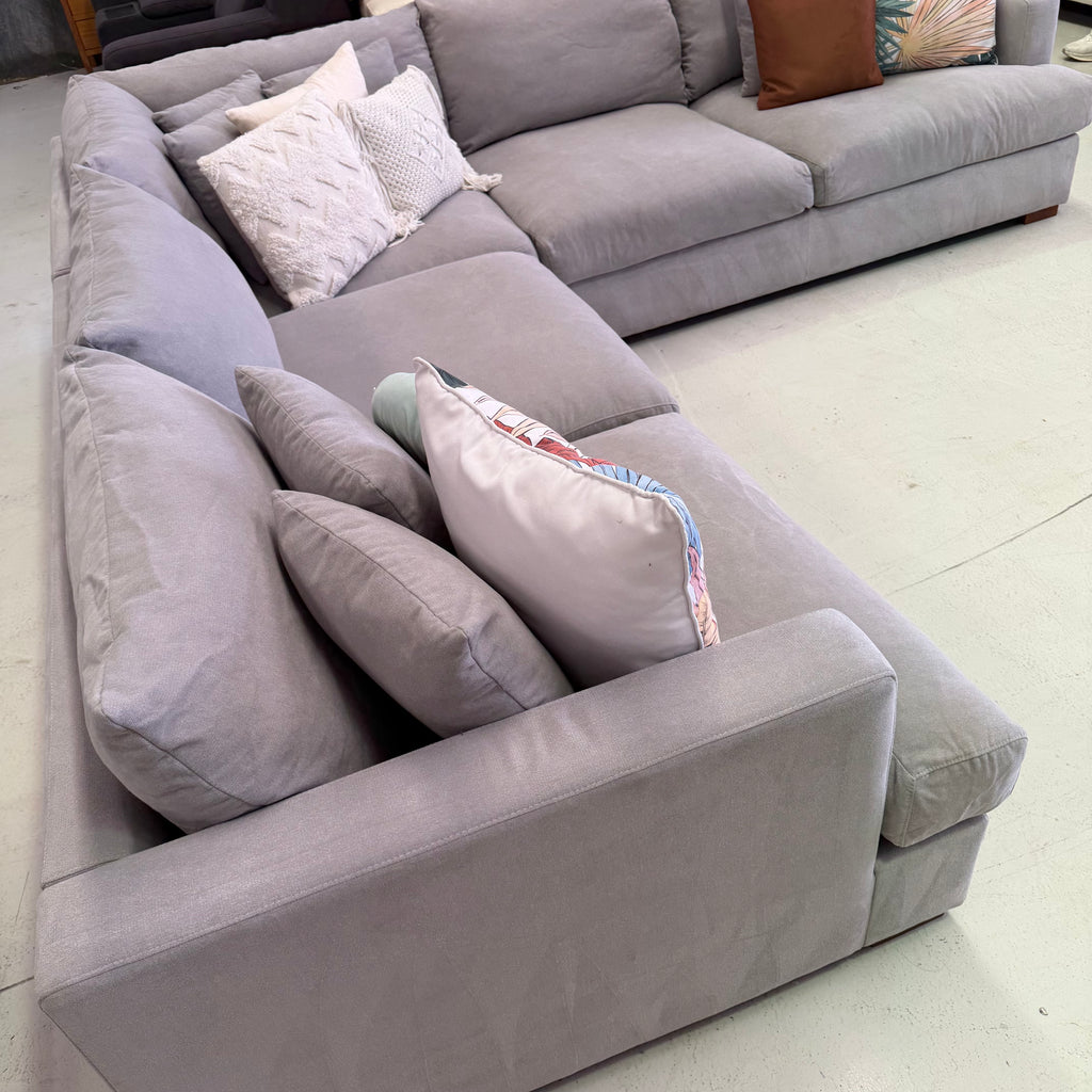 The Furniture Gallery Monaco Corner  Sofa 6 Seater