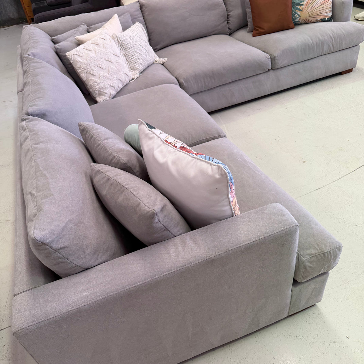 The Furniture Gallery Monaco Corner  Sofa 6 Seater