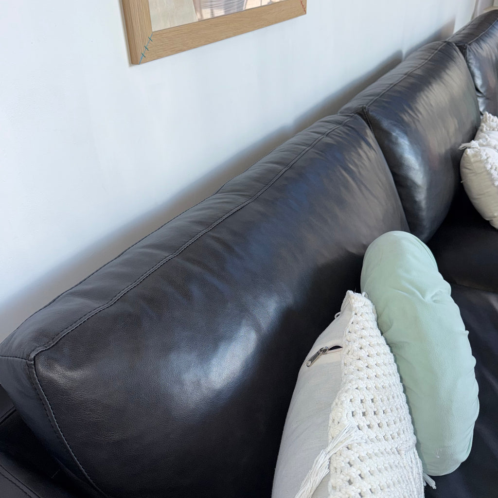 Furniture Gallery Brooklyn Genuine Leather 5.5 Seater Sofa with Chaise