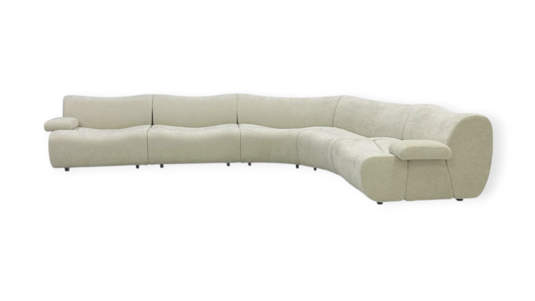 King Cloud 5 Piece Modular Curve Sofa