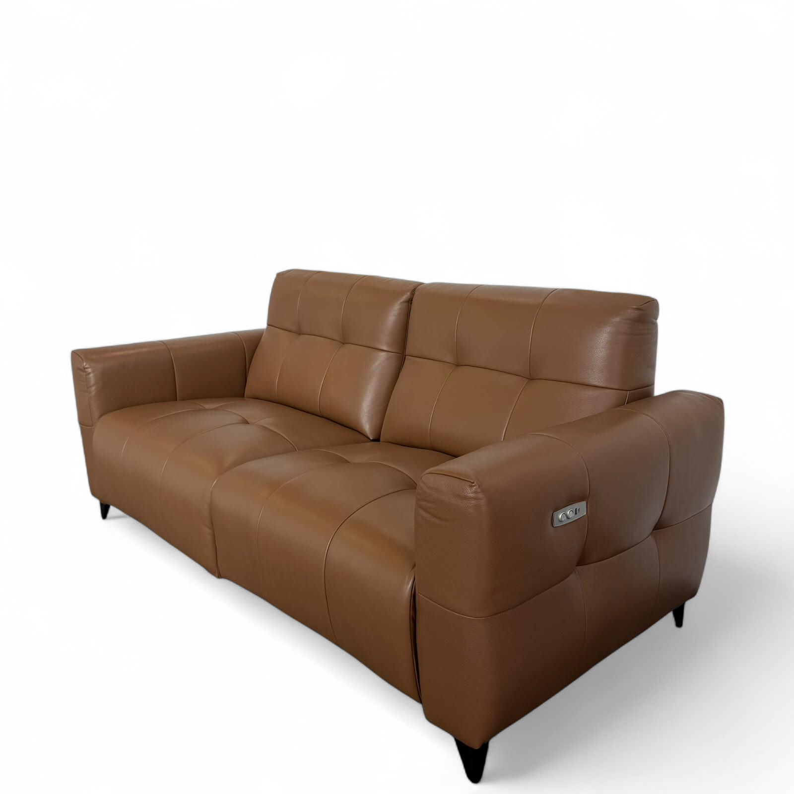 Celeste Recliner Sofa — Tan Leather 2 Seater