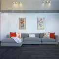 Long Island 5.5 Seater Cotton Filled Couch with Chaise – Cloud Comfort
