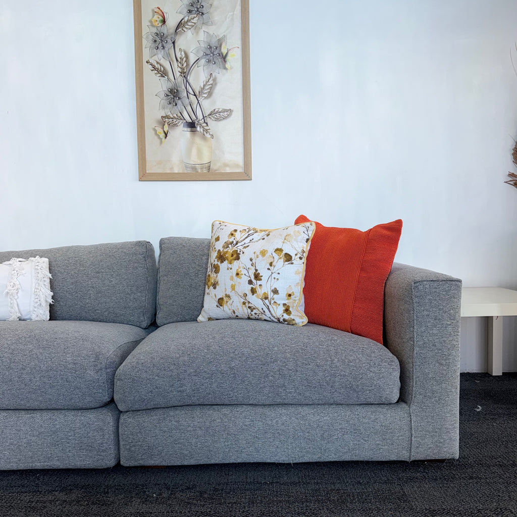 Long Island 5.5 Seater Cotton Filled Couch with Chaise – Cloud Comfort